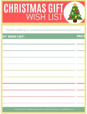 Christmas Gift Wish List | Frugal Fun Mom