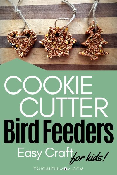 Cookie Cutter Bird Feeders - Easy Craft For Kids! | Frugal Fun Mom