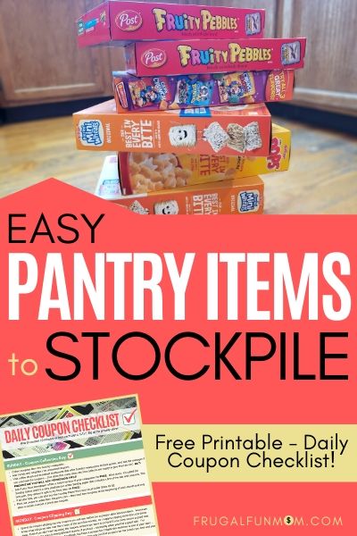 Easy Pantry Items To Stockpile | Frugal Fun Mom