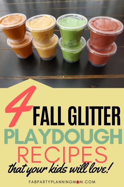 Fall Glitter Playdough Recipes That Your Kids Will Love | FAB Party Planning Mom