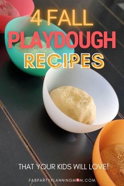 Fall Glitter Playdough Recipes That Your Kids Will Love | FAB Party Planning Mom
