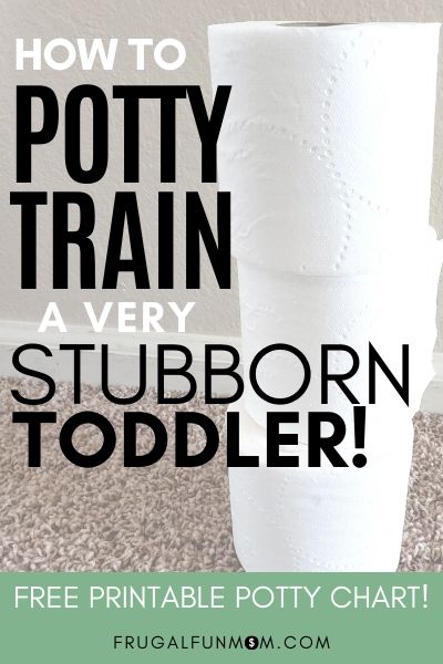How To Potty Train A Subborn Toddler | Frugal Fun Mom