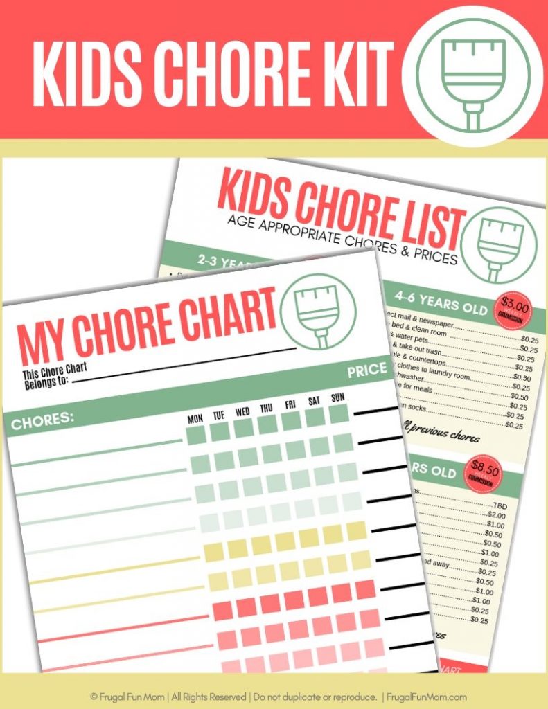 Kids Chore Kit | Frugal Fun Mom