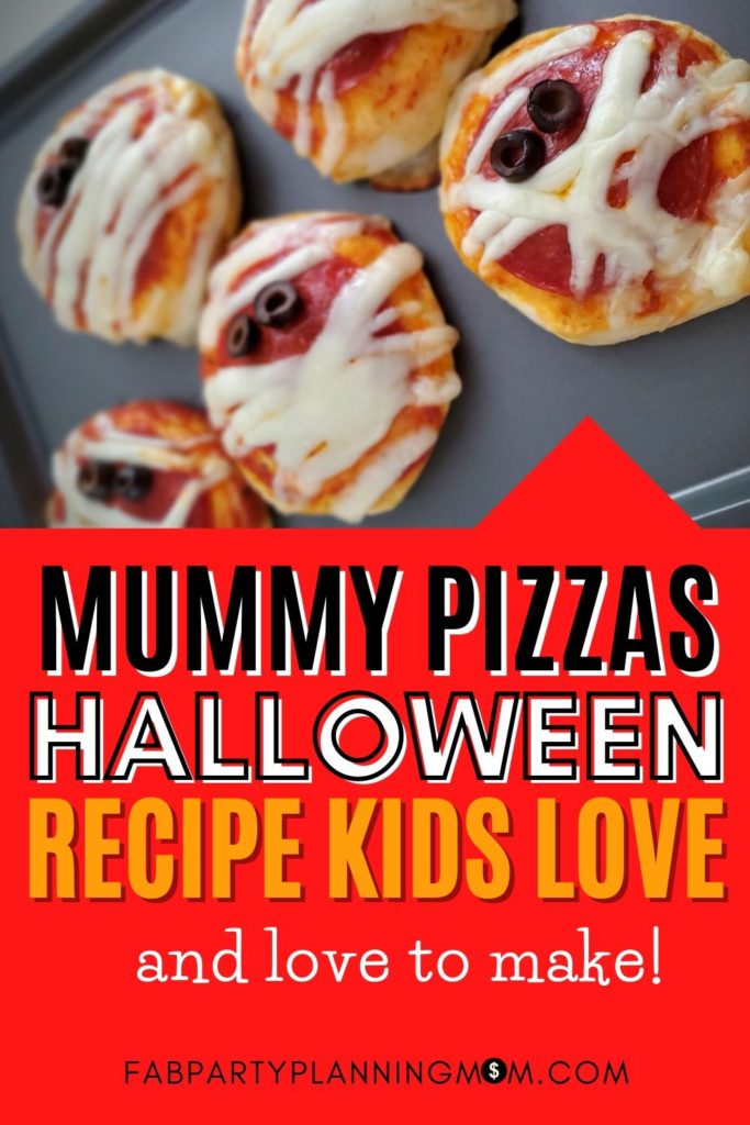 Mummy Pizzas - Simple Halloween Recipe Kids Love | FAB Party Planning Mom