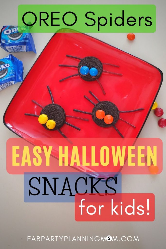 Oreo Spiders - An Easy Halloween Snack For Kids! | FAB Party Planning Mom