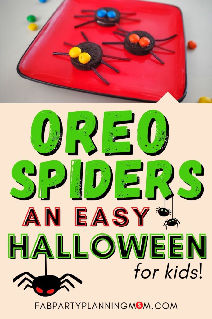 Oreo Spiders - Easy Halloween Snack For Kids | FAB Party Planning Mom