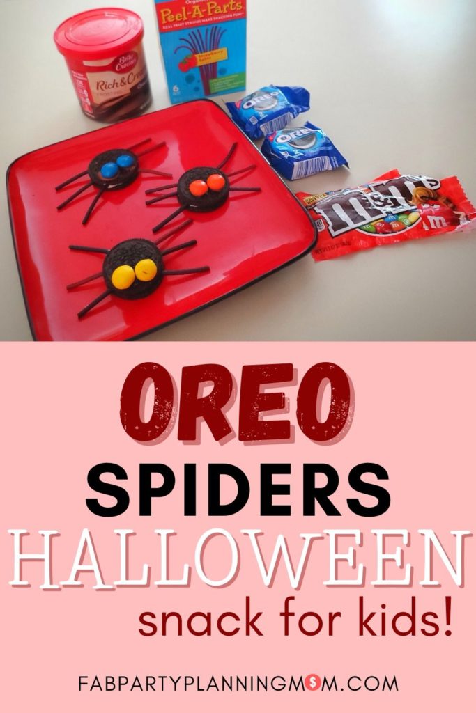 Oreo Spiders - Easy Halloween Snack For Kids | FAB Party Planning Mom