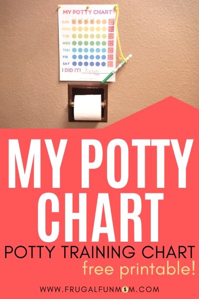 Printable Potty Training Chart | Frugal Fun Mom