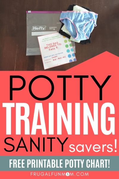 Potty Training Sanity Savers For Moms | Frugal Fun Mom