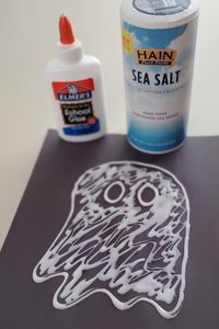 Salt Ghost Halloween Craft For Kids | FAB Party Planning Mom