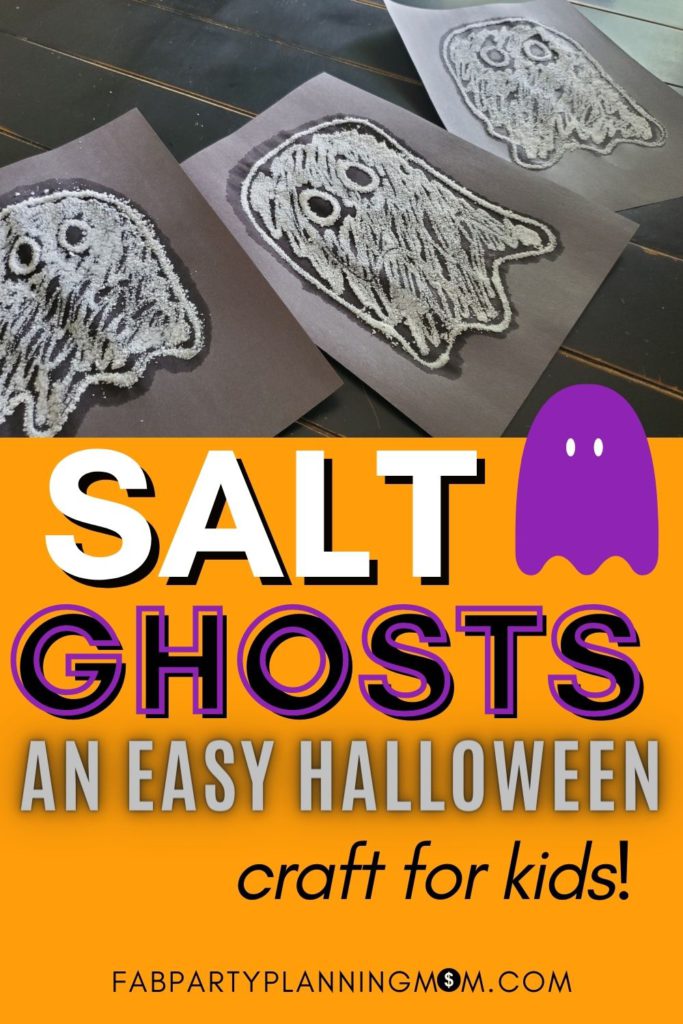 Salt Ghost Halloween Craft For Kids | FAB Party Planning Mom