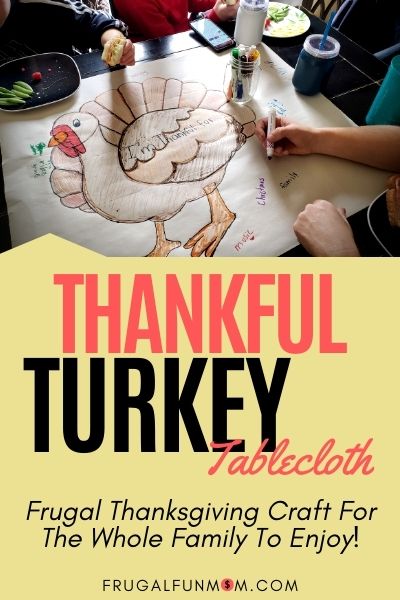 Thankful Turkey Tablecloth | Frugal Fun Mom