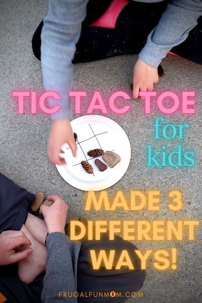 Kids Outdoor Tic Tac Toe You Can Make 3 Easy Ways | Frugal Fun Mom