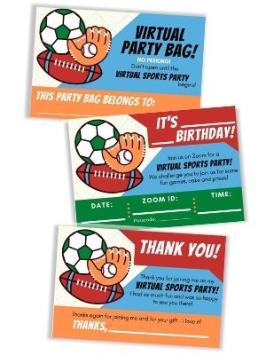Virtual Sports Birthday Party | Frugal Fun Mom
