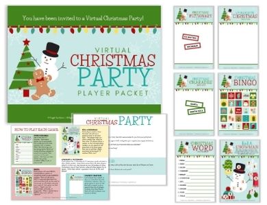 Virtual Christmas Party Pack | Frugal Fun Mom