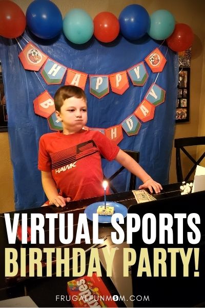 Virtual Sports Party | Frugal Fun Mom