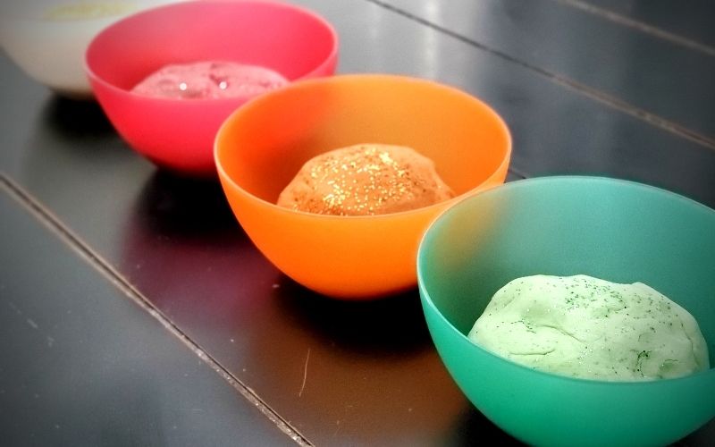 Fall Glitter Playdough - 4 Easy Recipes | Frugal Fun Mom