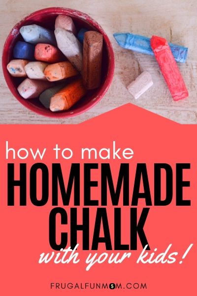 How To Make Homemade Chalk | Frugal Fun Mom