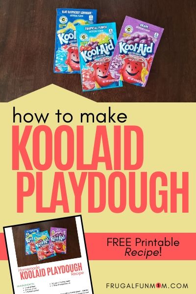 How To Make Koolaid Playdough | Frugal Fun Mom