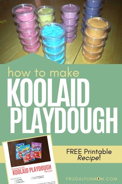 How to Make Koolaid Playdough | Frugal Fun Mom