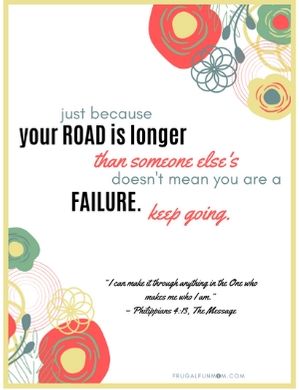 Keep Going Print Able Quote | Frugal Fun Mom